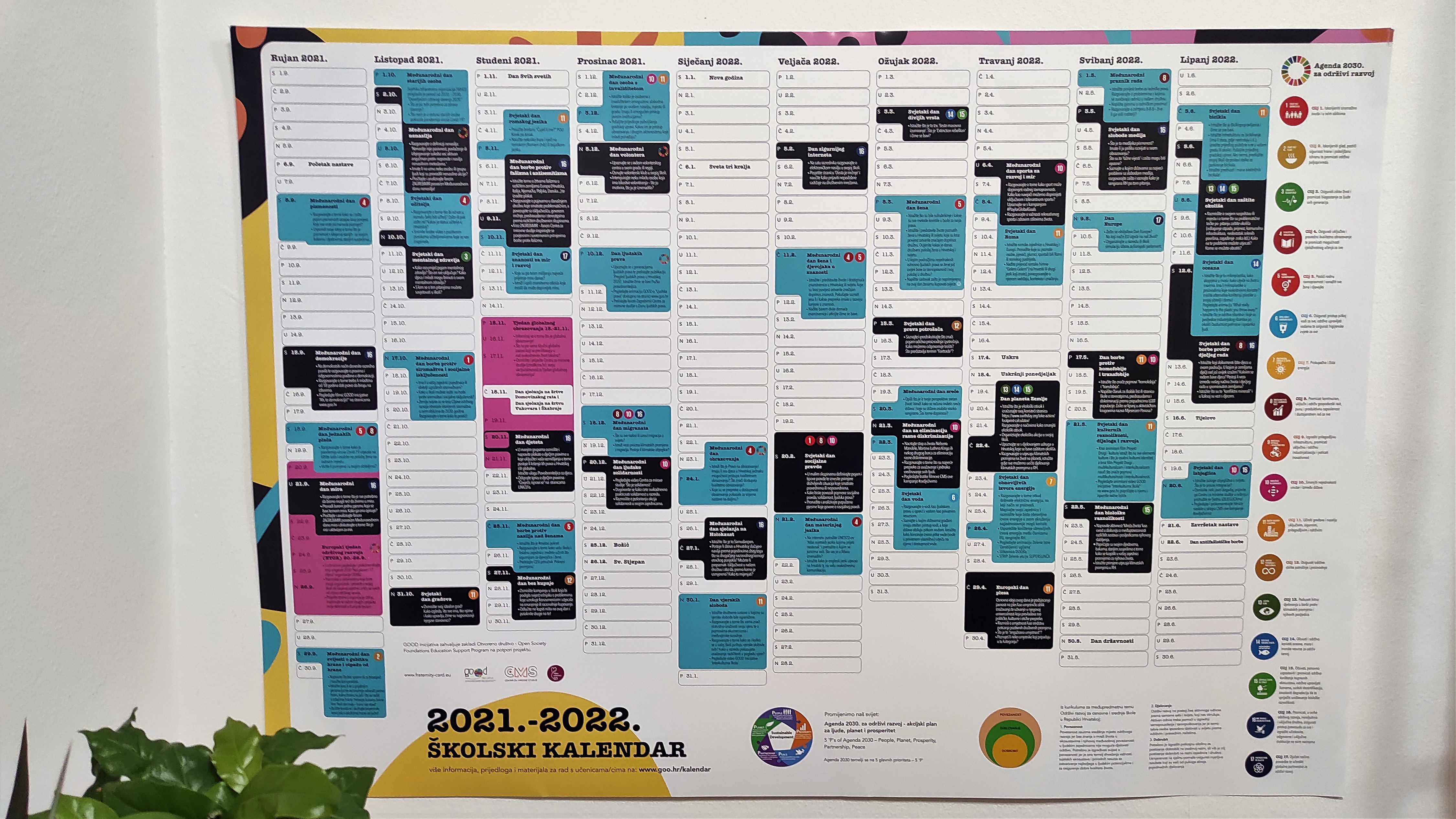 Dijelimo novi školski kalendar koji spaja građanski odgoj i obrazovanje te održivi razvoj! - 1