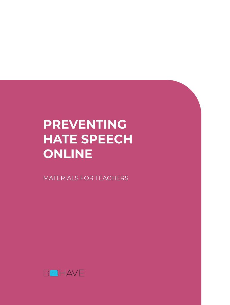 Preventing Hate Speech Online: Manual for Teachers - 47