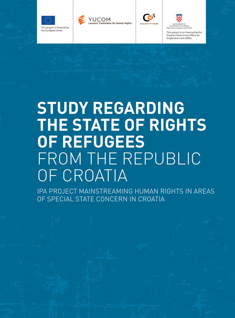 Study regarding the state of rights of refugees from the Republic of Croatia - 156
